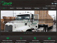 Tablet Screenshot of hwppallets.com
